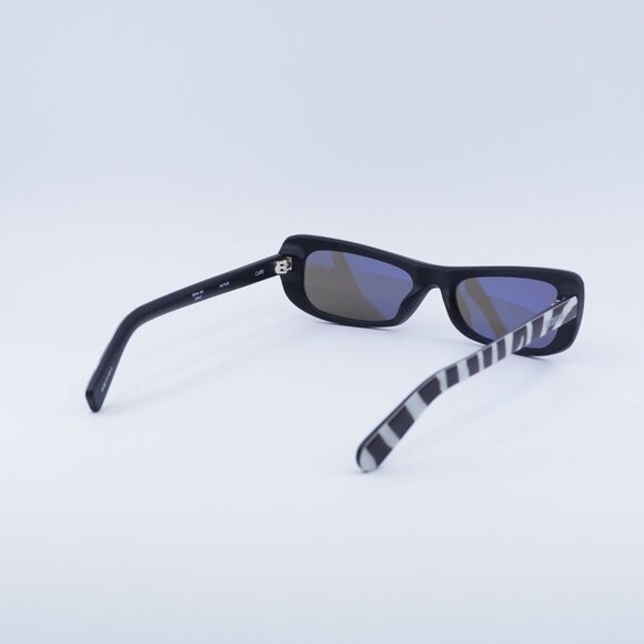 Jacquemus CAPRI JAC/55 C8 Sunglasses Black and White Zebra Rectangle Frame - Picture 10 of 11